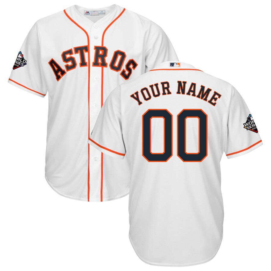 Astros Customized White 2019 World Series Bound Cool Base Jersey,We sell and wholesale Astros Customized White 2019 World Series Bound Cool Base Jersey on line form chian!